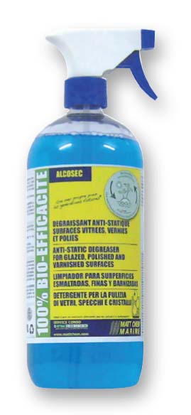 MATT CHEM ALCOSEC Cleaner for Plexiglas and Panes of Glass 1L