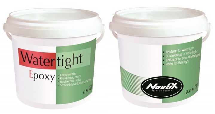 NAUTIX WATERTIGHT Epoxy Filler Fast drying epoxy filler, solvent free - 5L