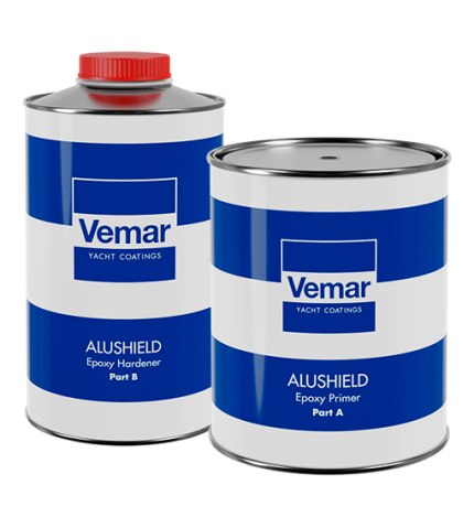 VEMAR ALUSHIELD EPOXY PRIMER BLUE SILVER PART A+B 1.250L
